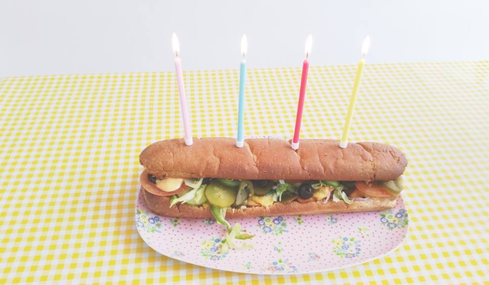 Seth Subway Birthday Sandwich