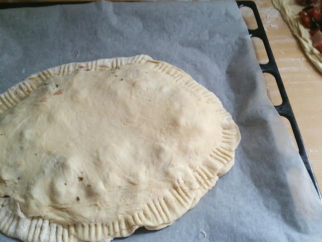 sonja bakker pizza calzone in de oven