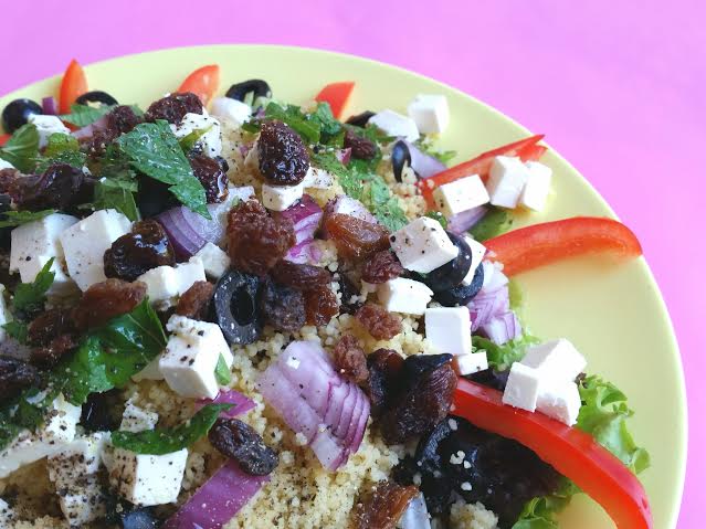 salade couscous close up