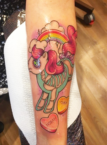 my little pony tattoo dia de los muertos