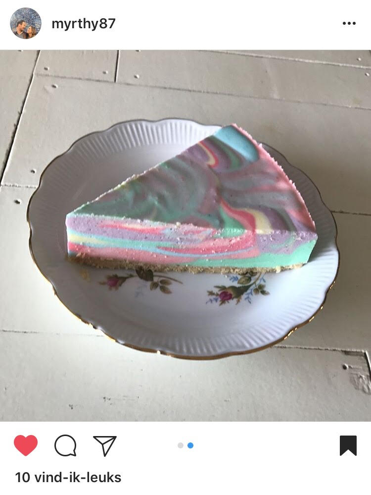 no bake unicorn cake