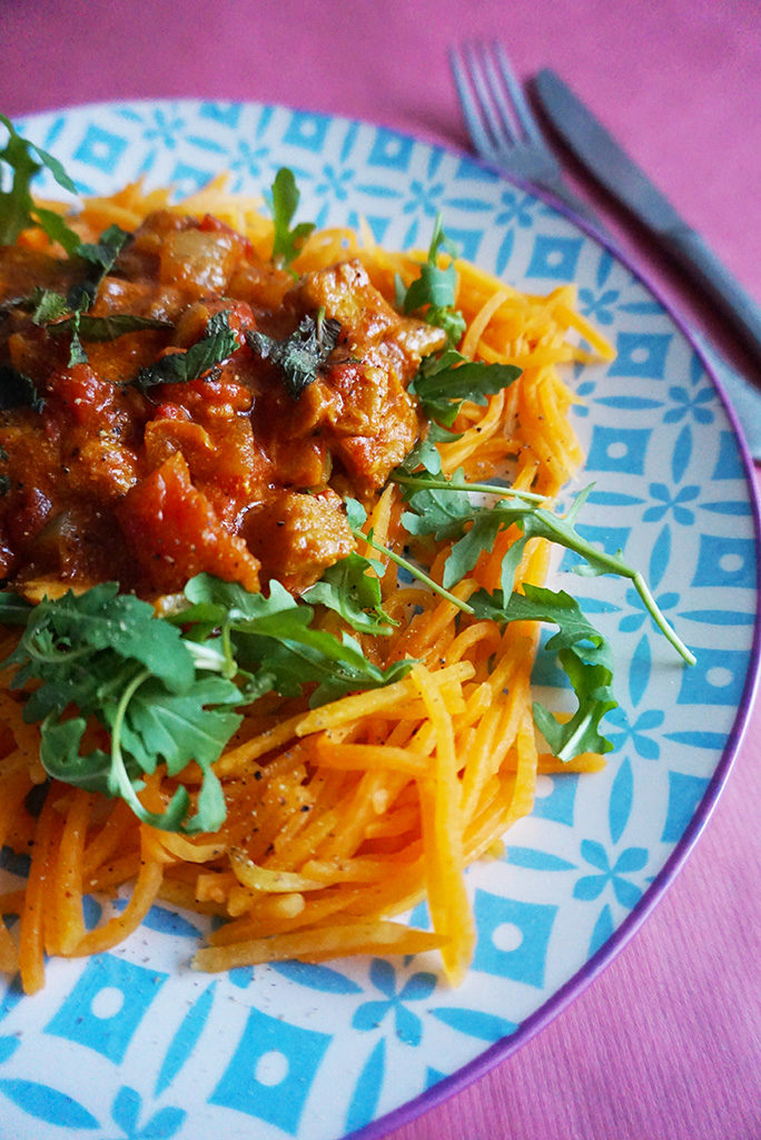 vega pompoenspaghetti tikka massala