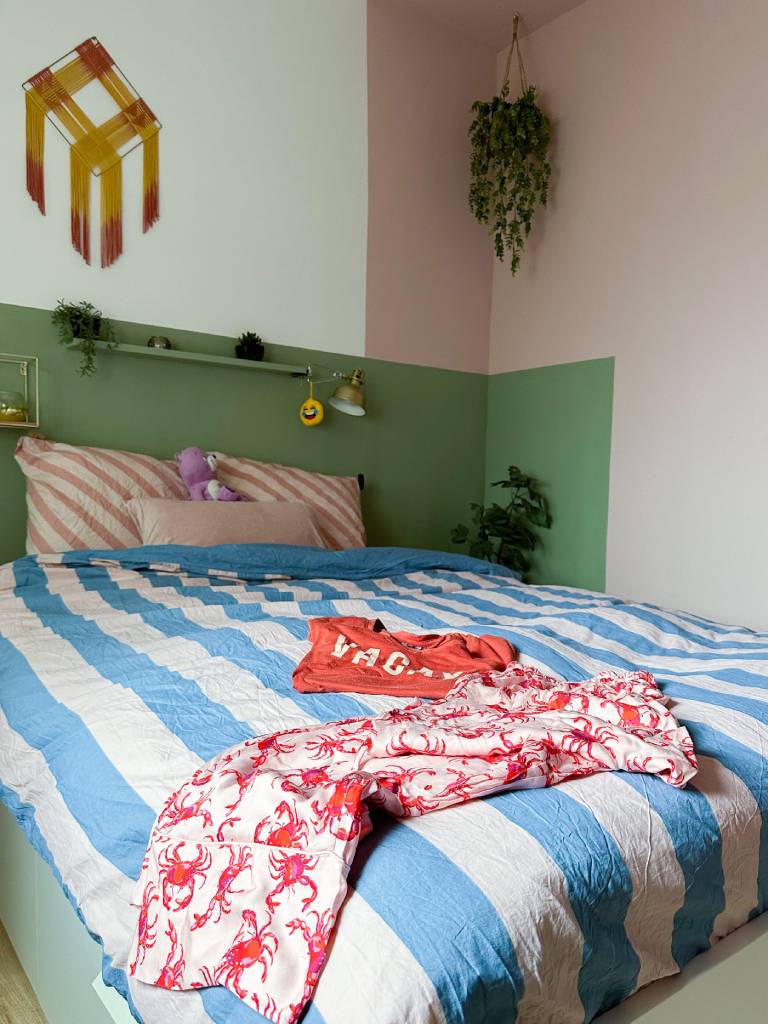 kleurrijke slaapkamer